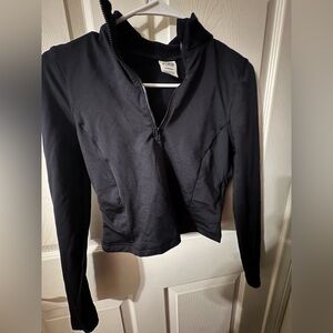 PINK Victoria's Secret Black Women's Zip-Up Sweatshirt